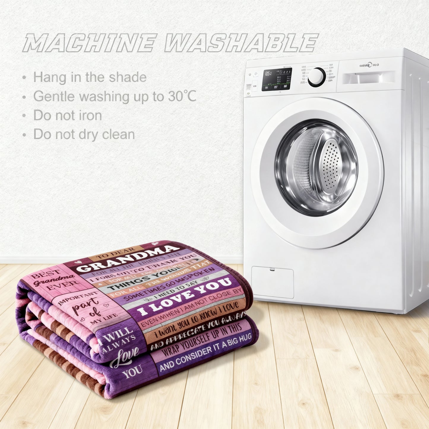 CyanCloud Grandma Gifts Blanket, Grandma Birthday Gifts, Throw Blanket 150x130CM Gifts for Grandma, Soft Flannel Blanket Presents for Grandma Mothers Day Birthday Gifts