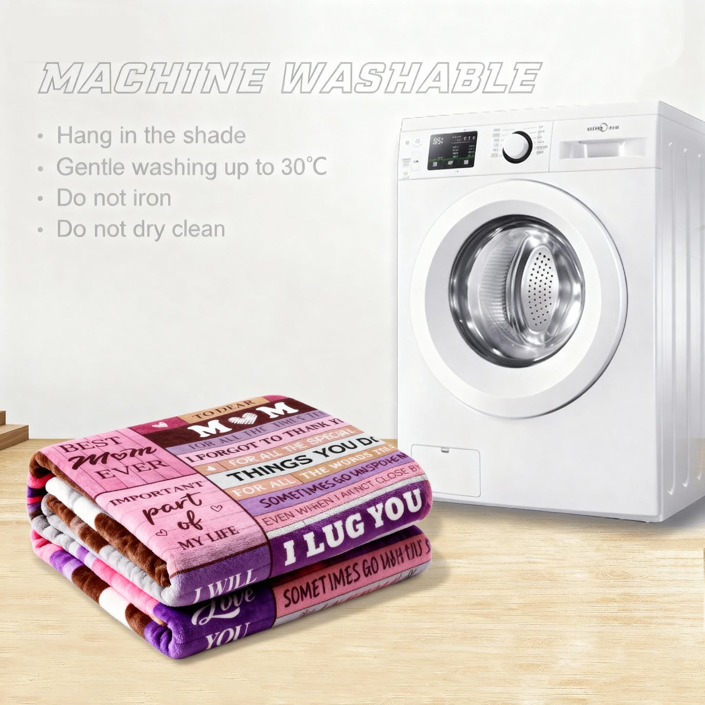 CyanCloud Gifts for Mum Blanket, Mum Birthday Gifts, Throw Blanket 150x130CM Gifts for Mummy from Daughter Son, Soft Flannel Blanket Presents for Mum Mothers Day Birthday Gifts