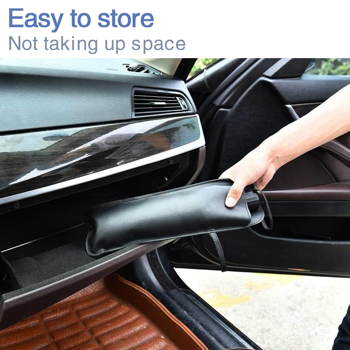 Car Sun Shade,for Car Front Windshield, Car Umbrella Sun Shade Cover, Foldable UV Reflector And Heat, Sunshade for Cars, Fits Most Vans SUVS (57 x 31 In)