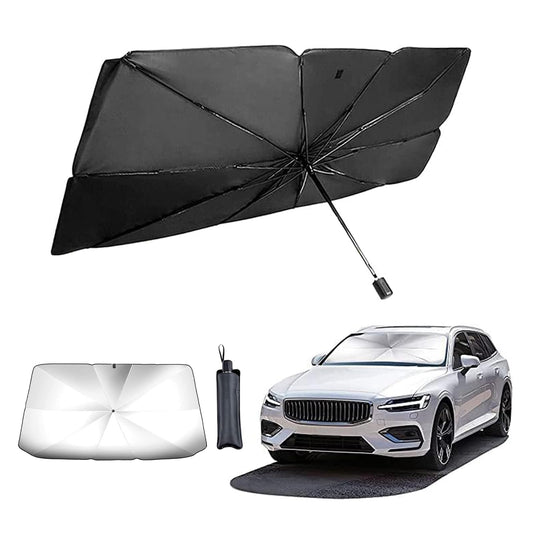 Car Sun Shade,for Car Front Windshield, Car Umbrella Sun Shade Cover, Foldable UV Reflector And Heat, Sunshade for Cars, Fits Most Vans SUVS (57 x 31 In)